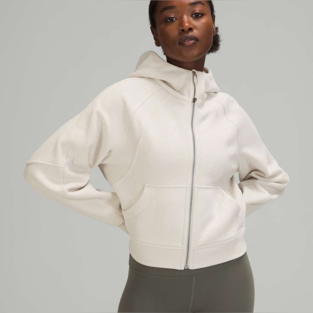 Lululemon Scuba Oversized Full Zip Hoodie Size XS/S in White Opal